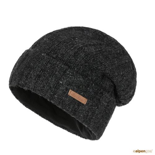 Wollmütze Limone Anthrazit